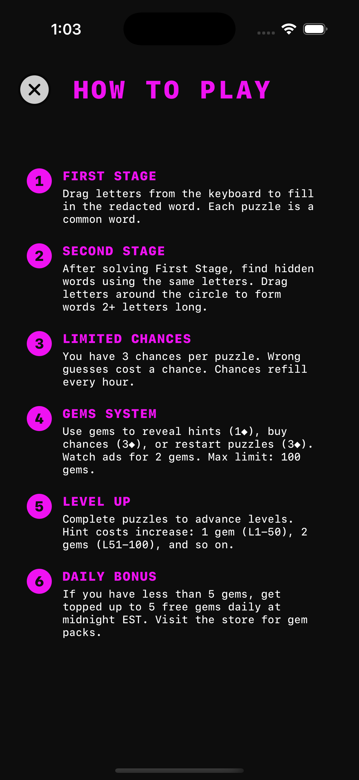 Wordacted screenshot 2